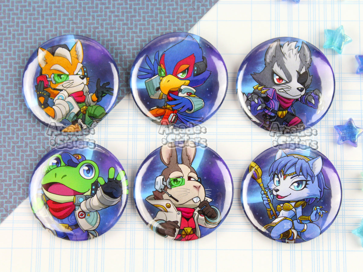 Starfox Stickers & Badges