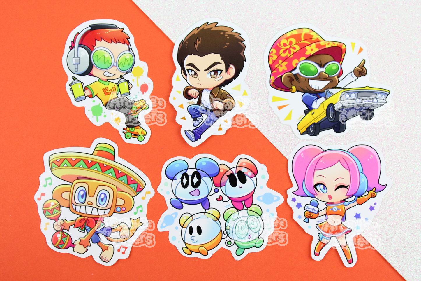 Sega Superstars Stickers & Badges