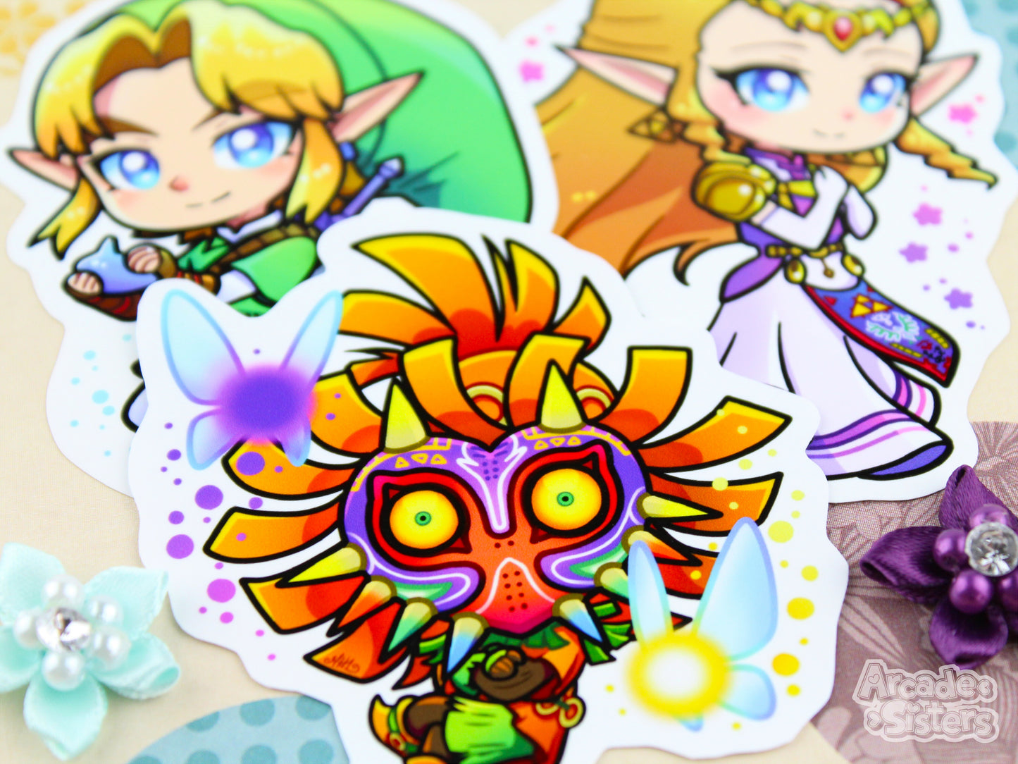 Ocarina & Majora Stickers & Badges