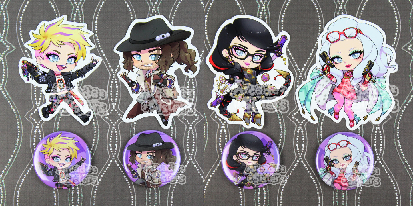 Bayonetta Stickers & Badges