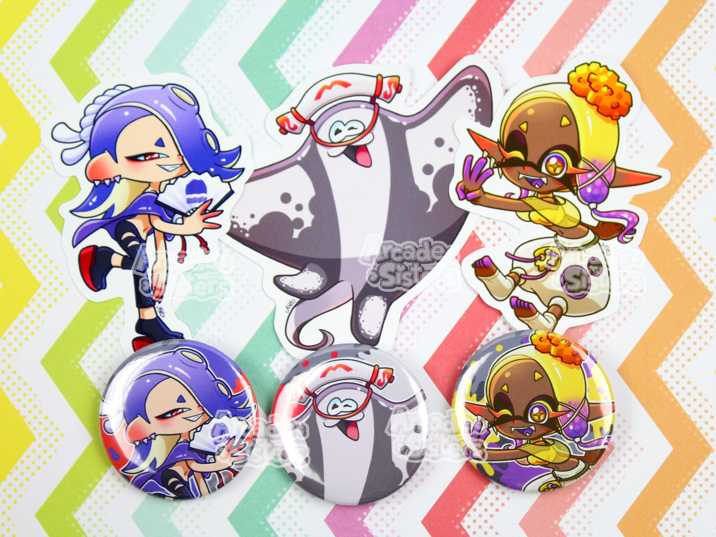 Splatoon Stickers & Badges