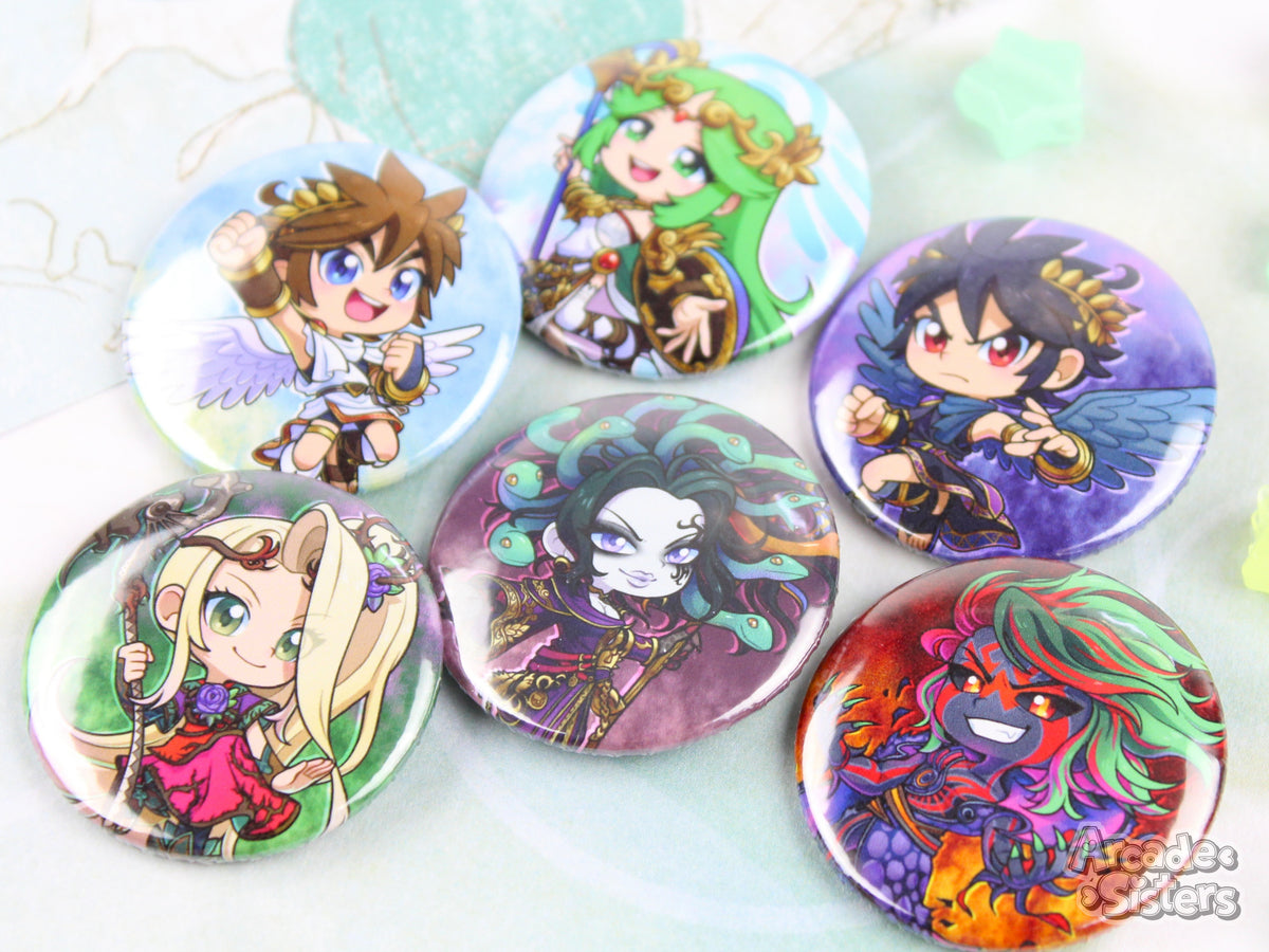 Kid Icarus Stickers & Badges
