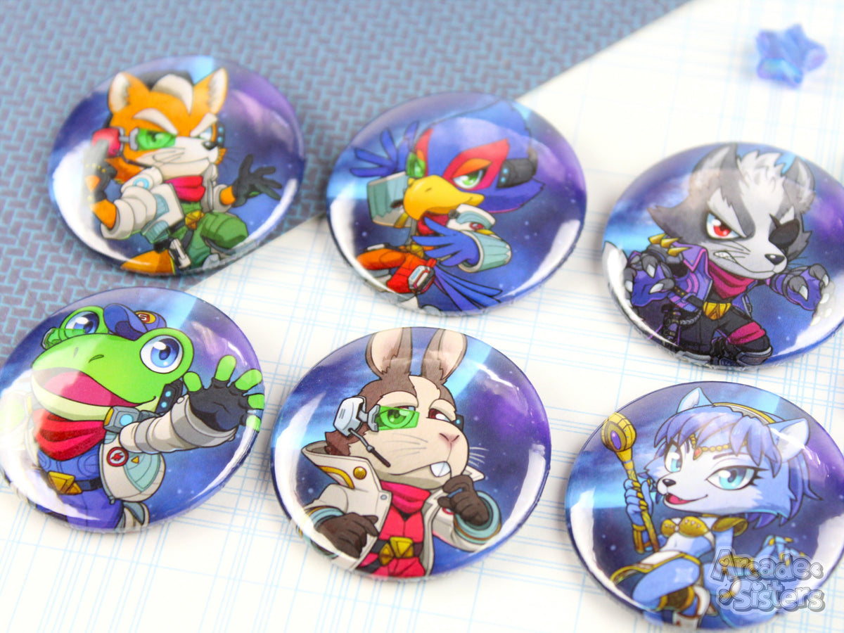 Starfox Stickers & Badges