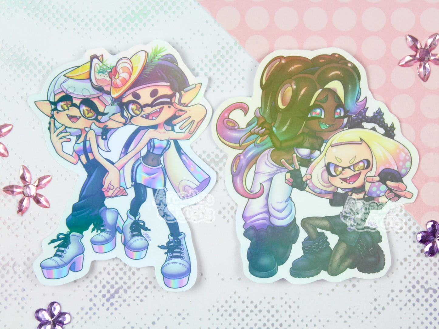 Splatoon Special Fest Holo Stickers & Badges