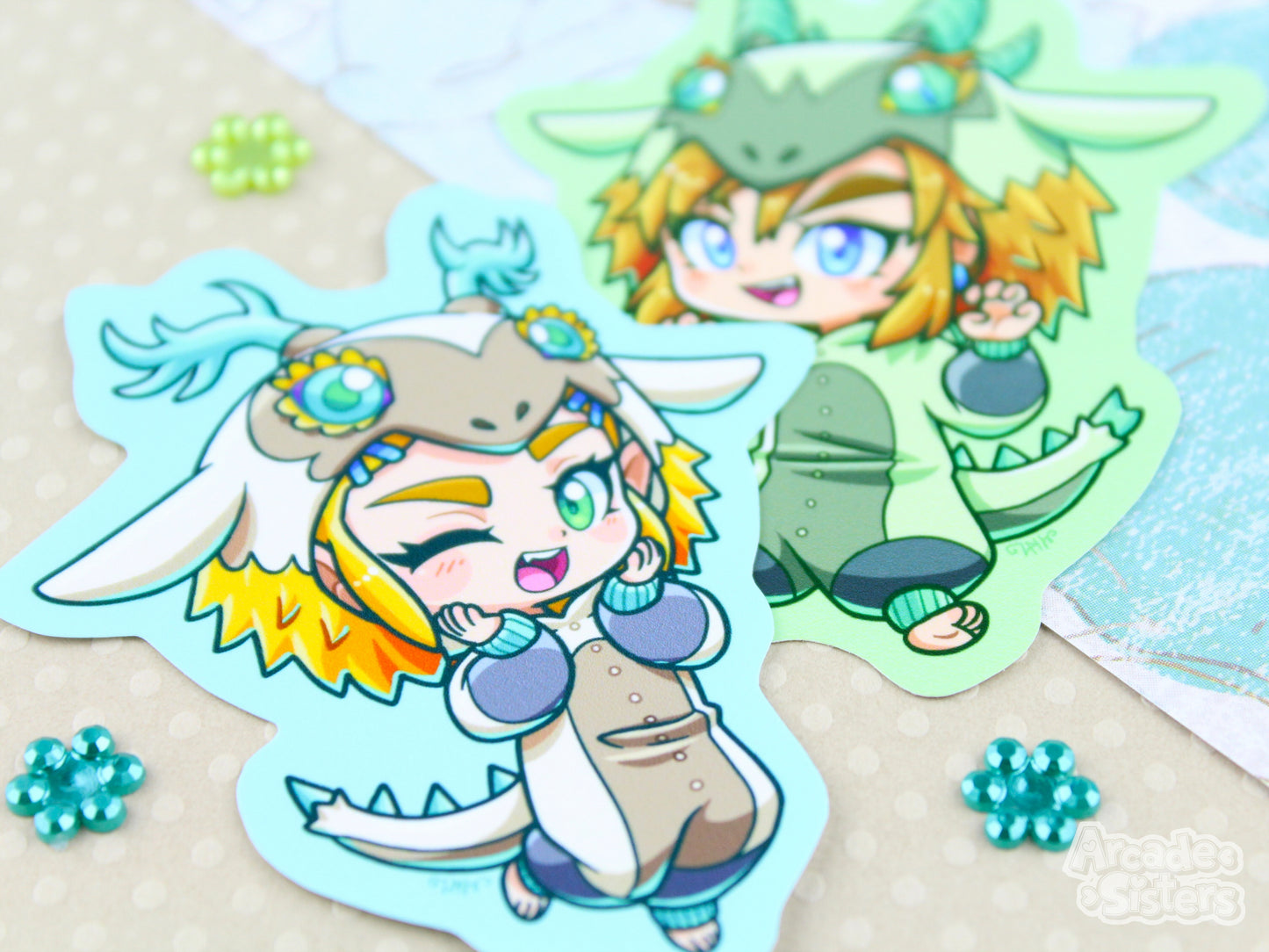 ToTK Dragon Stickers & Badges