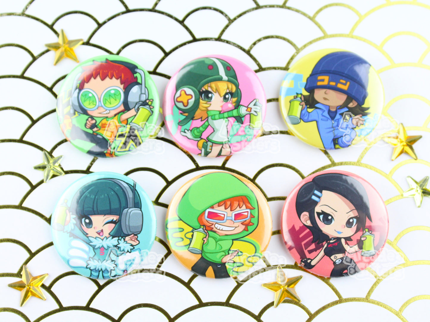 Jet Set Radio Stickers & Badges