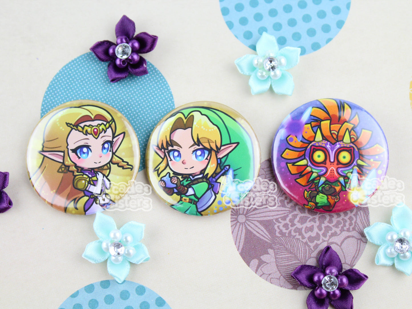 Ocarina & Majora Stickers & Badges