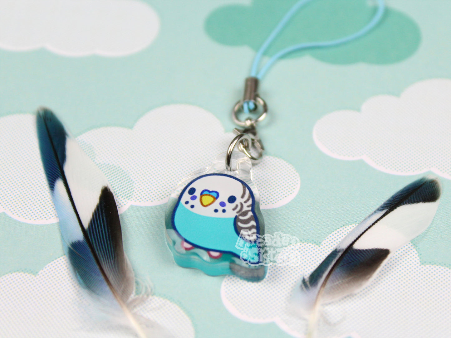 Budgies Phone Charm