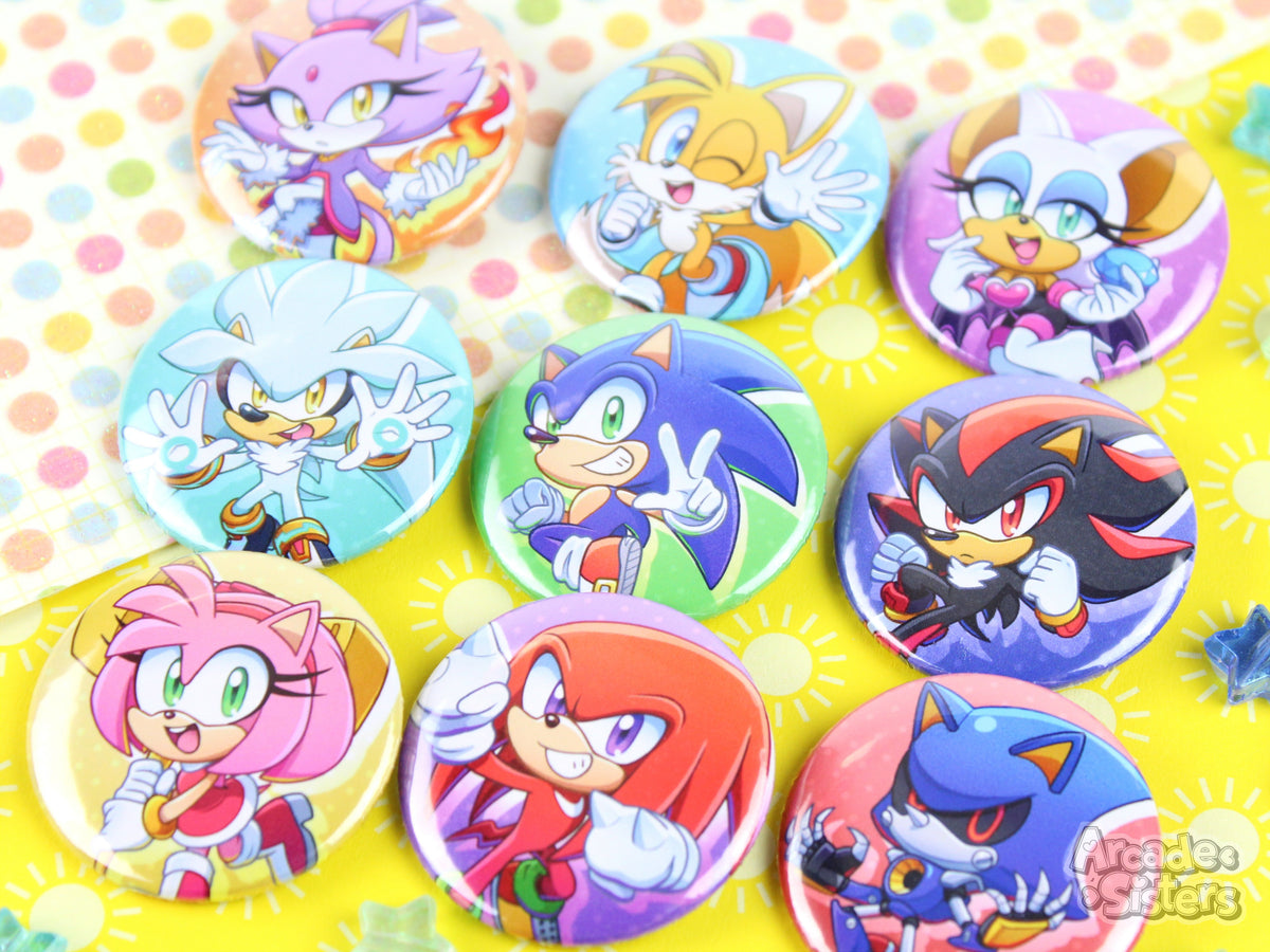 *NEW* Sonic Stickers & Badges