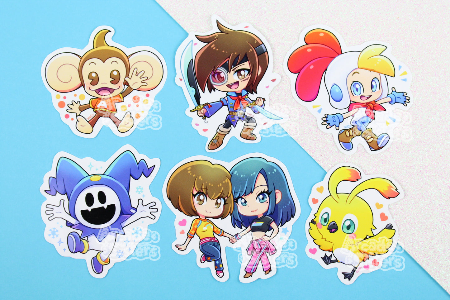 Sega Superstars Stickers & Badges