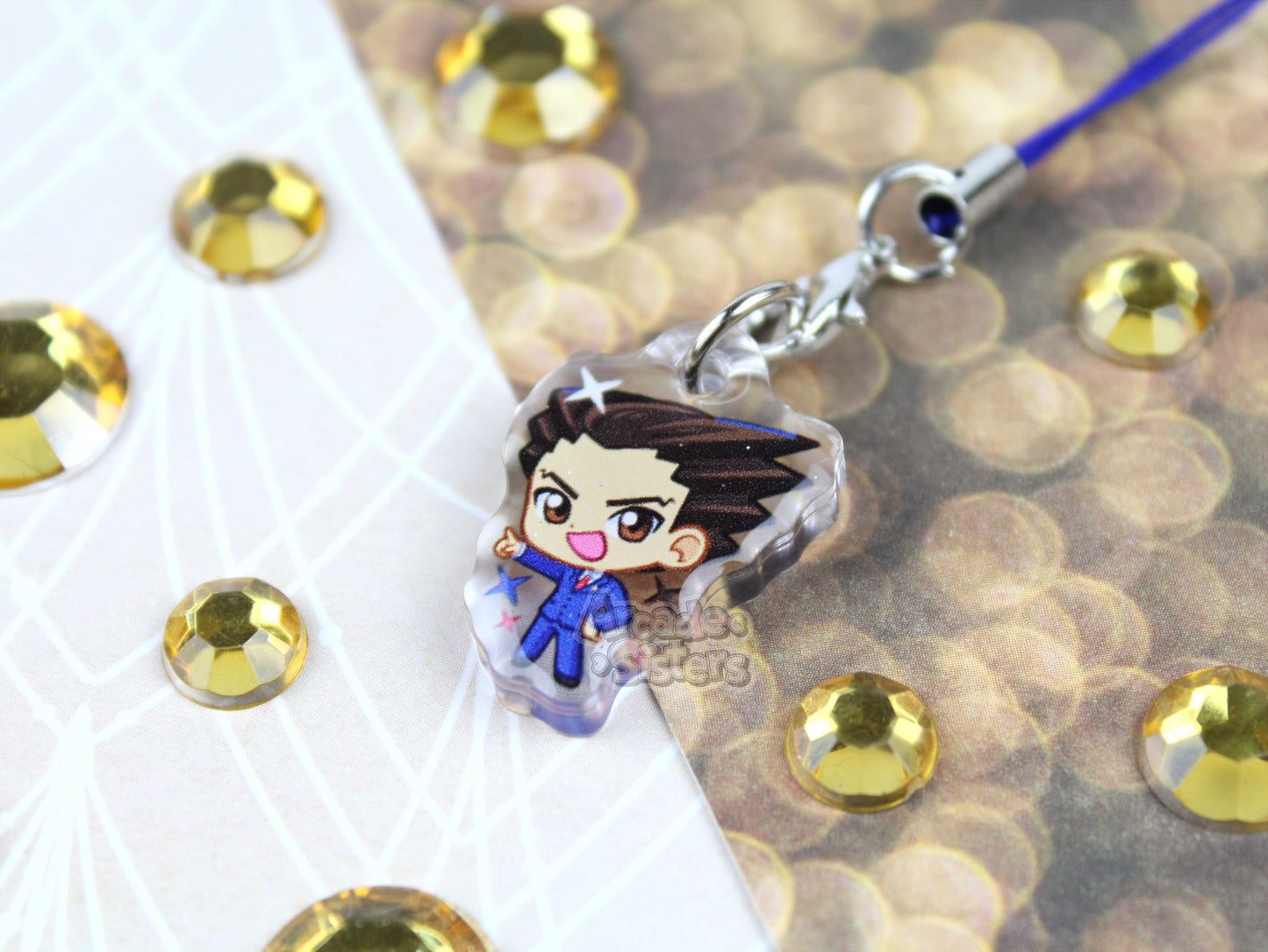 Pointing Lawyer Phone Charm