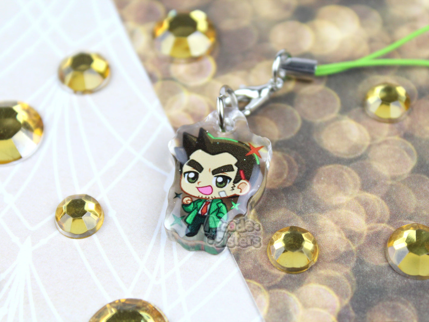 Pointing Lawyer Phone Charm