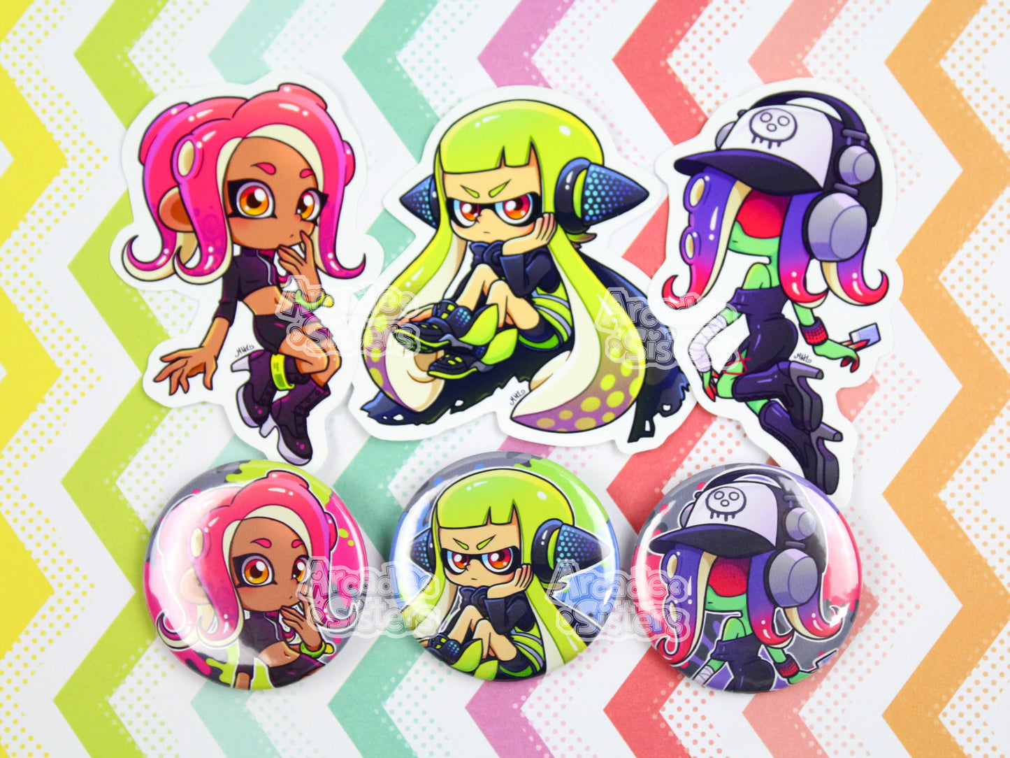 Splatoon Stickers & Badges