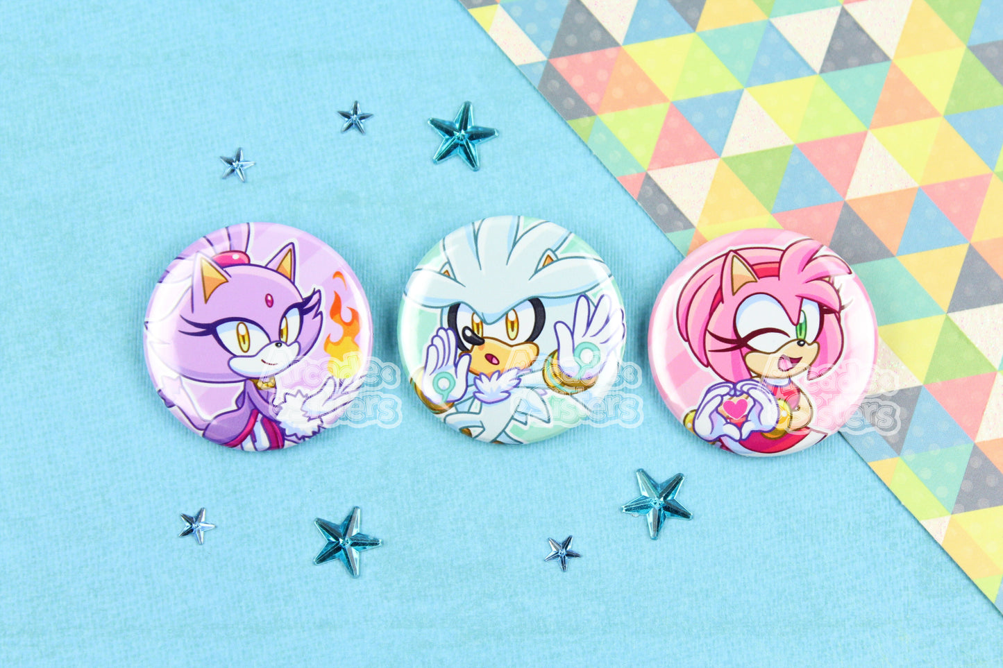 Sonic Stickers & Badges