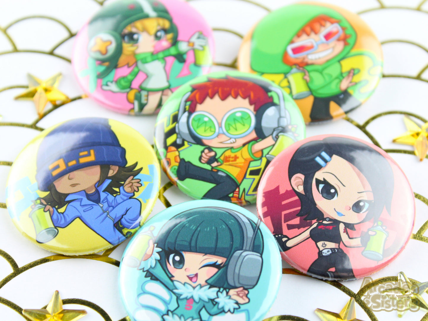 Jet Set Radio Stickers & Badges