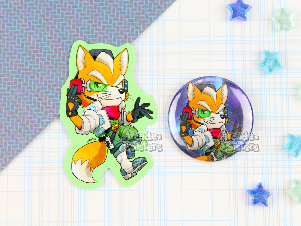 Starfox Stickers & Badges