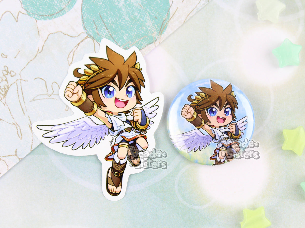 Kid Icarus Stickers & Badges