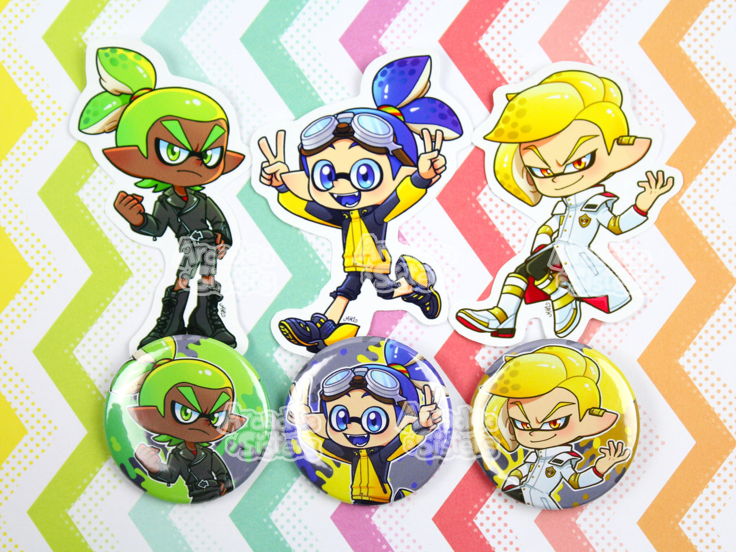 Splatoon Stickers & Badges