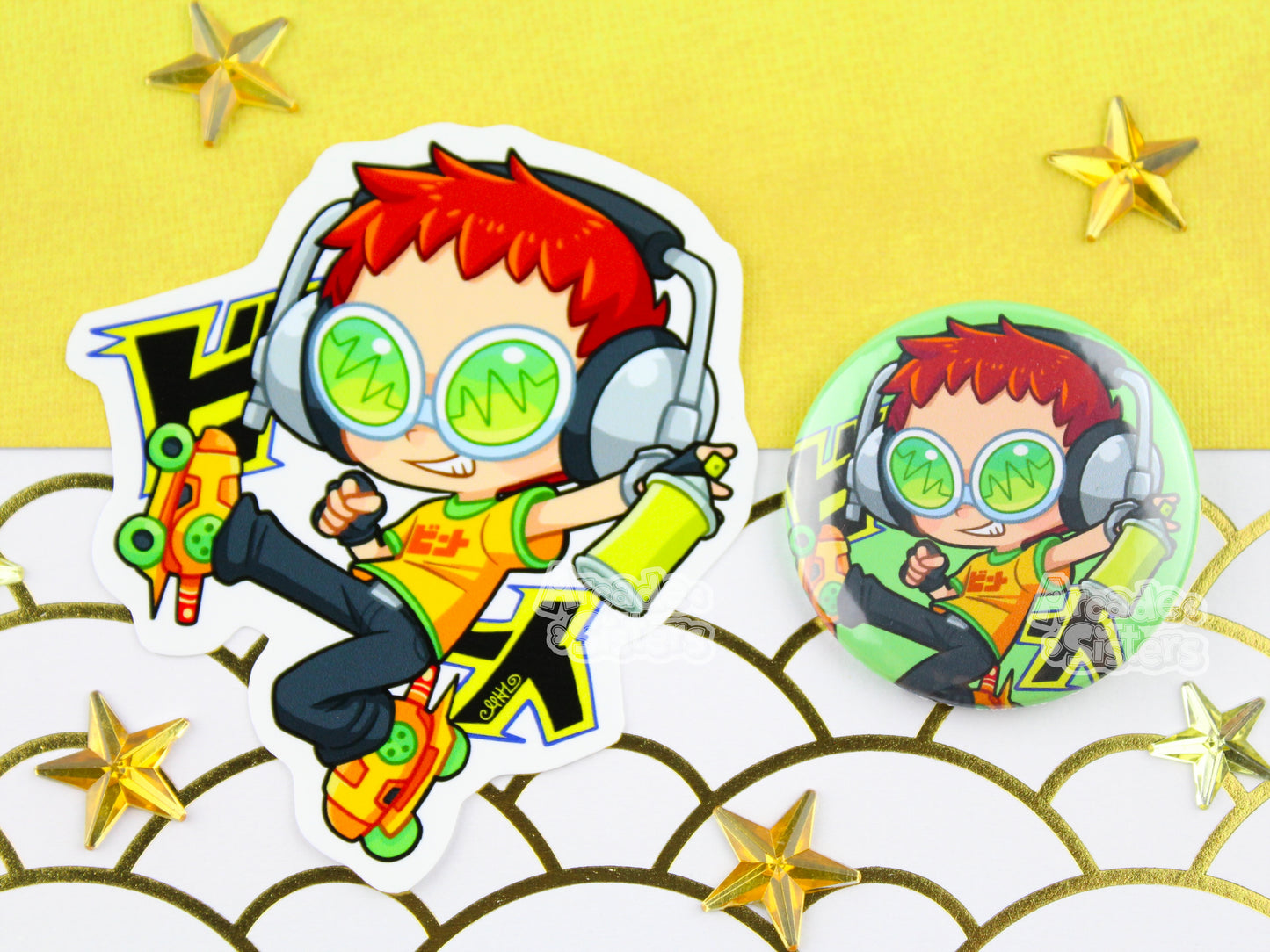 Jet Set Radio Stickers & Badges