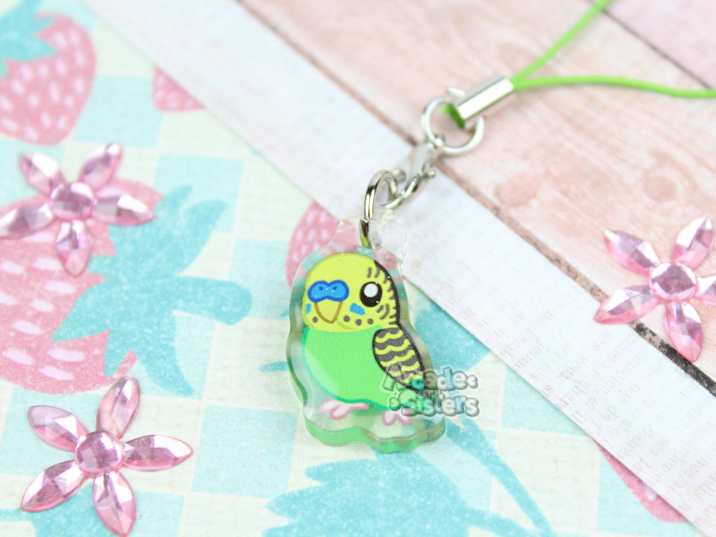 Budgies Phone Charms