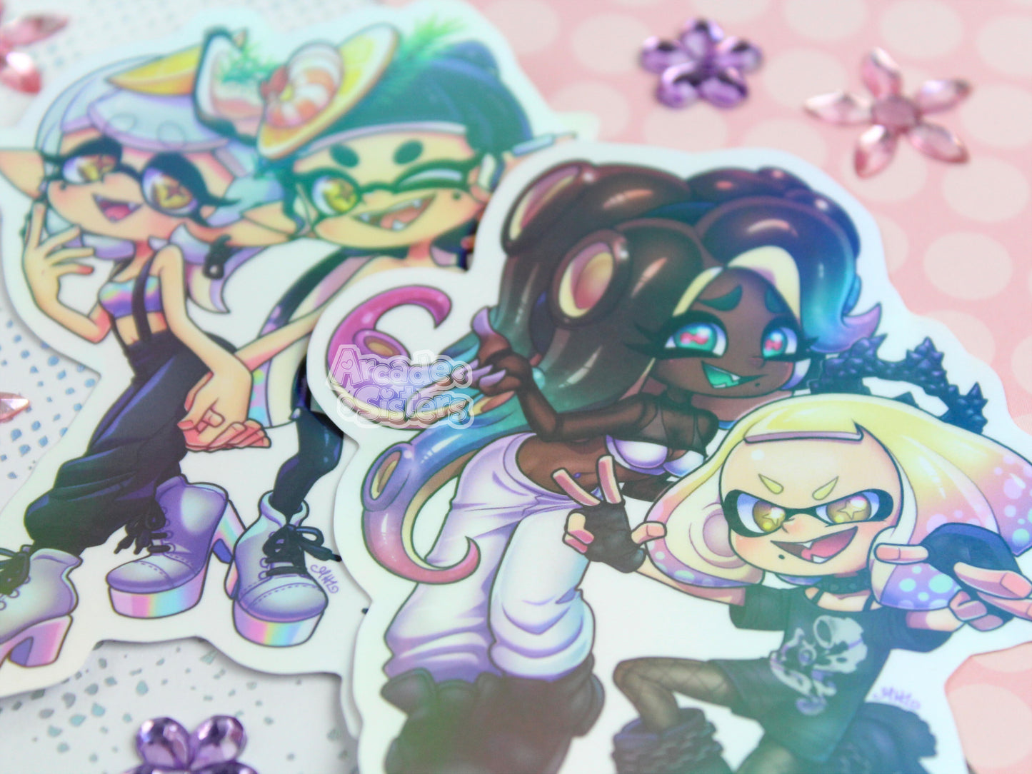 Splatoon Special Fest Holo Stickers & Badges