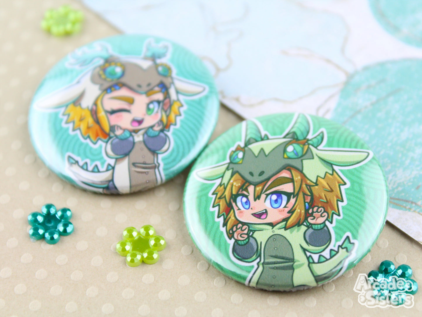 ToTK Dragon Stickers & Badges