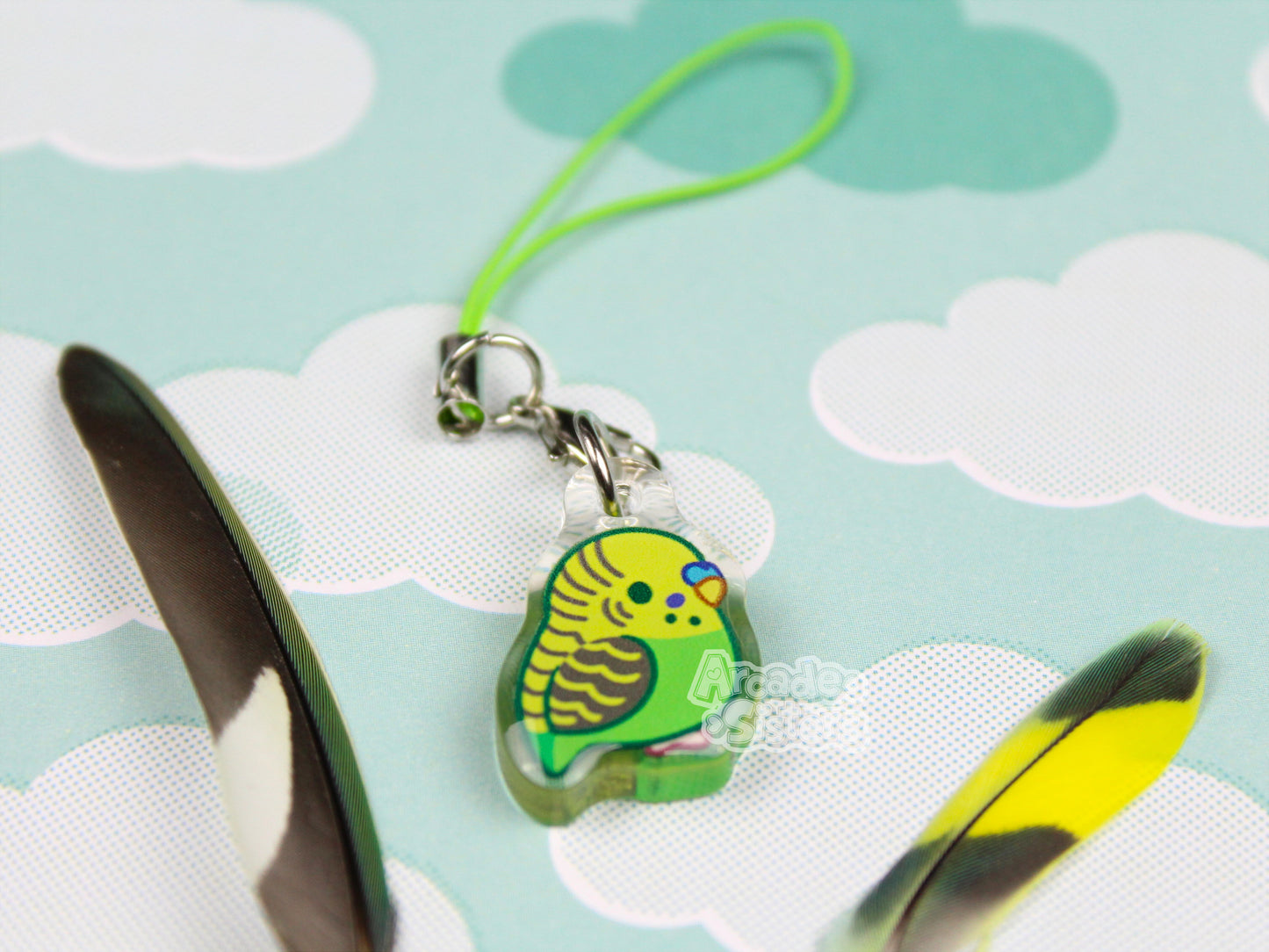 Budgies Phone Charm