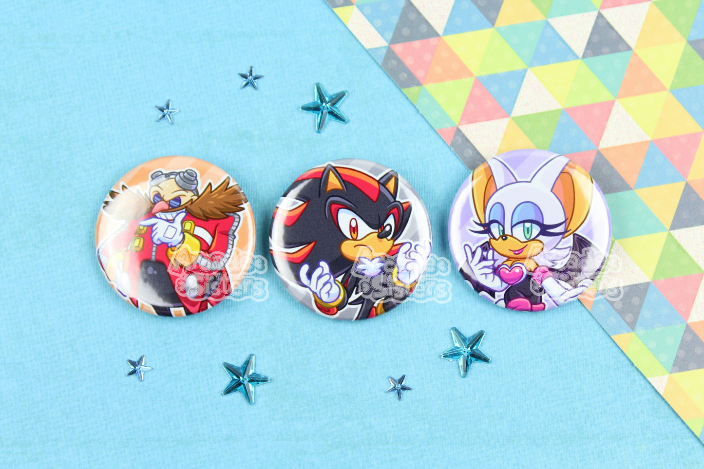 Sonic Stickers & Badges