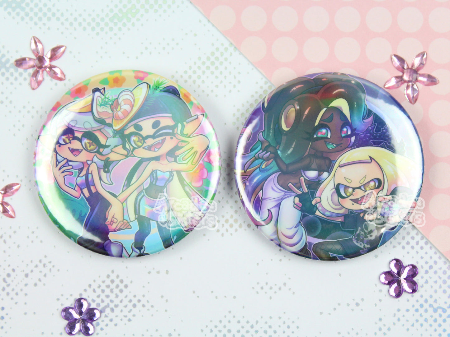 Splatoon Special Fest Holo Stickers & Badges