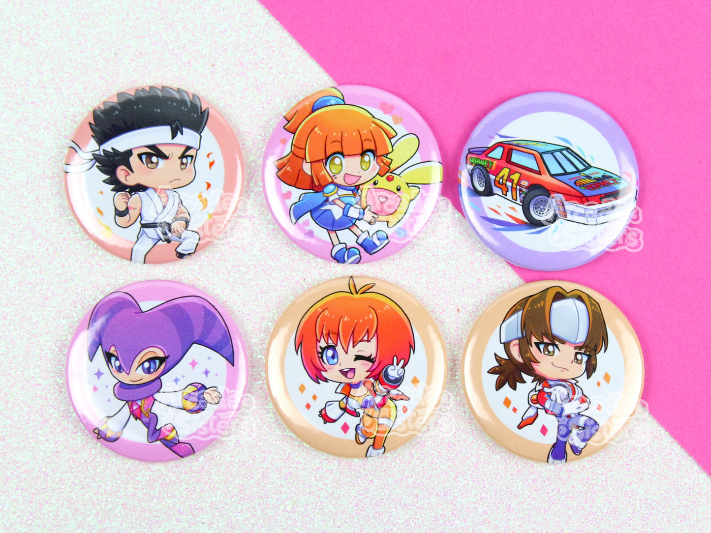 Sega Superstars Stickers & Badges