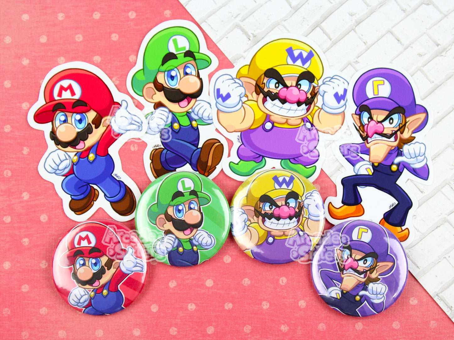 Mario Stickers & Badges