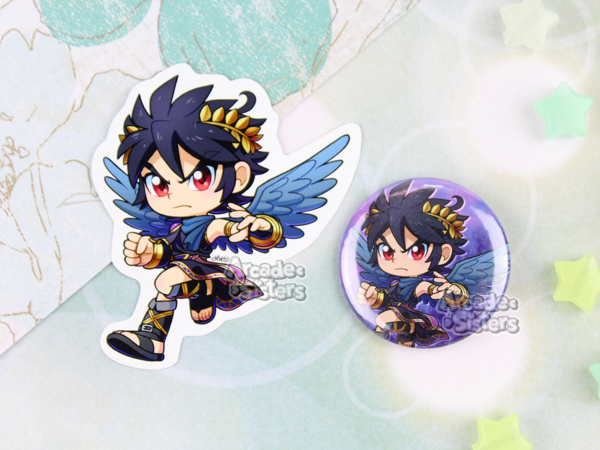 Kid Icarus Stickers & Badges