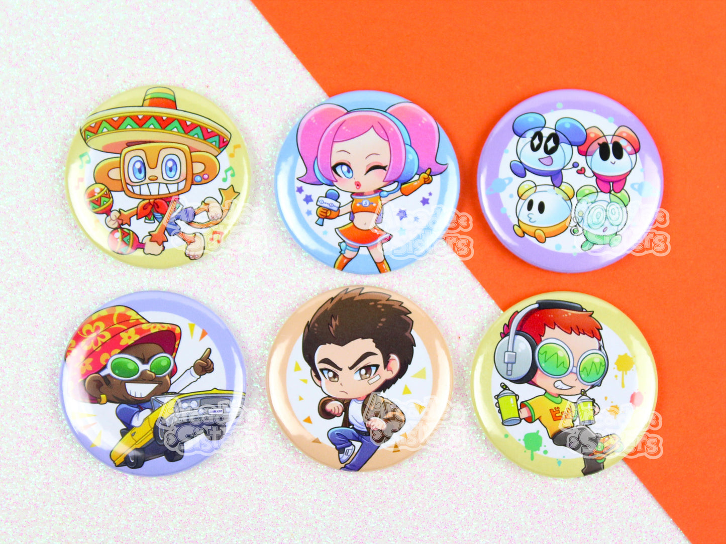 Sega Superstars Stickers & Badges