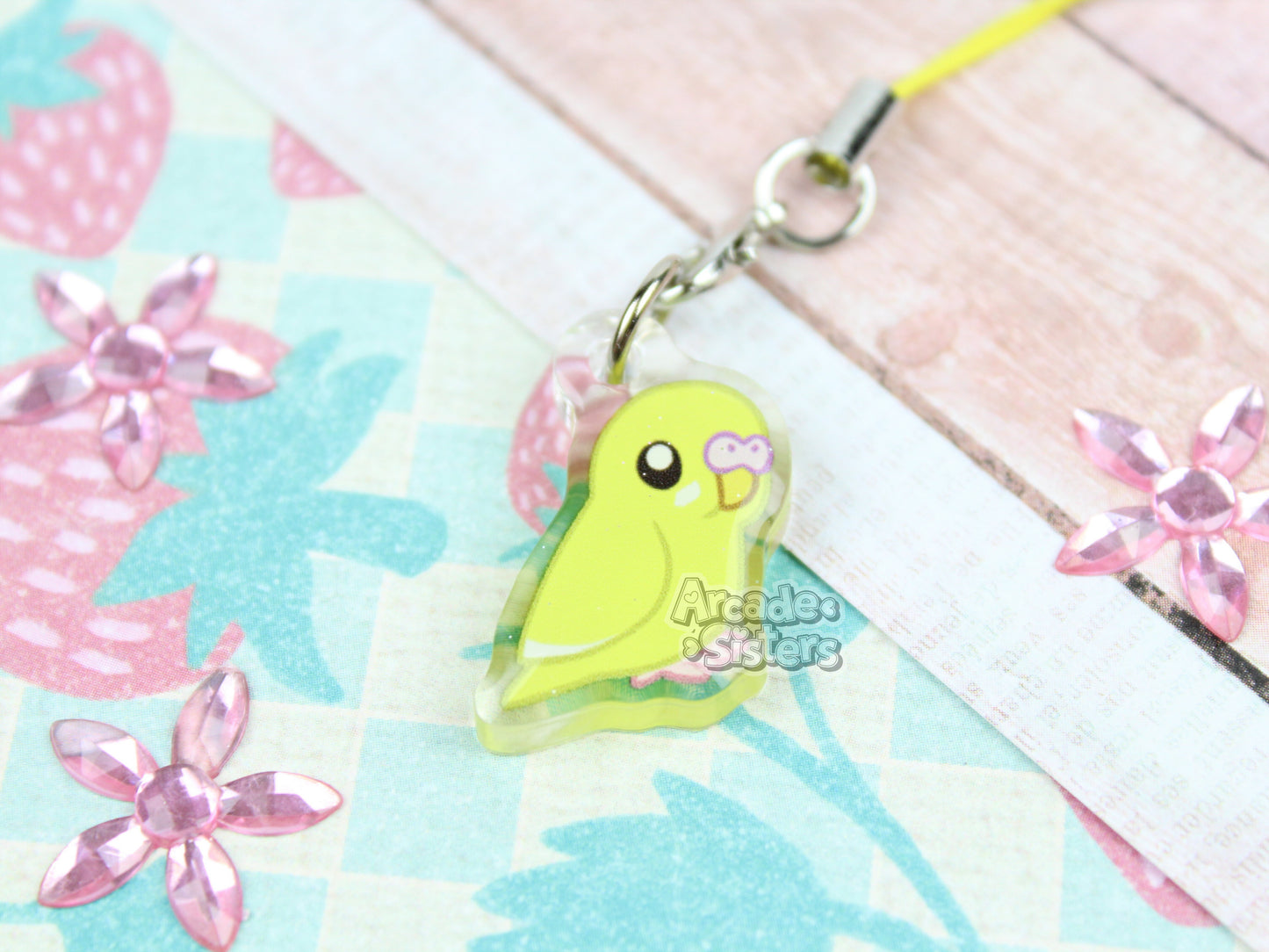 Budgies Phone Charms