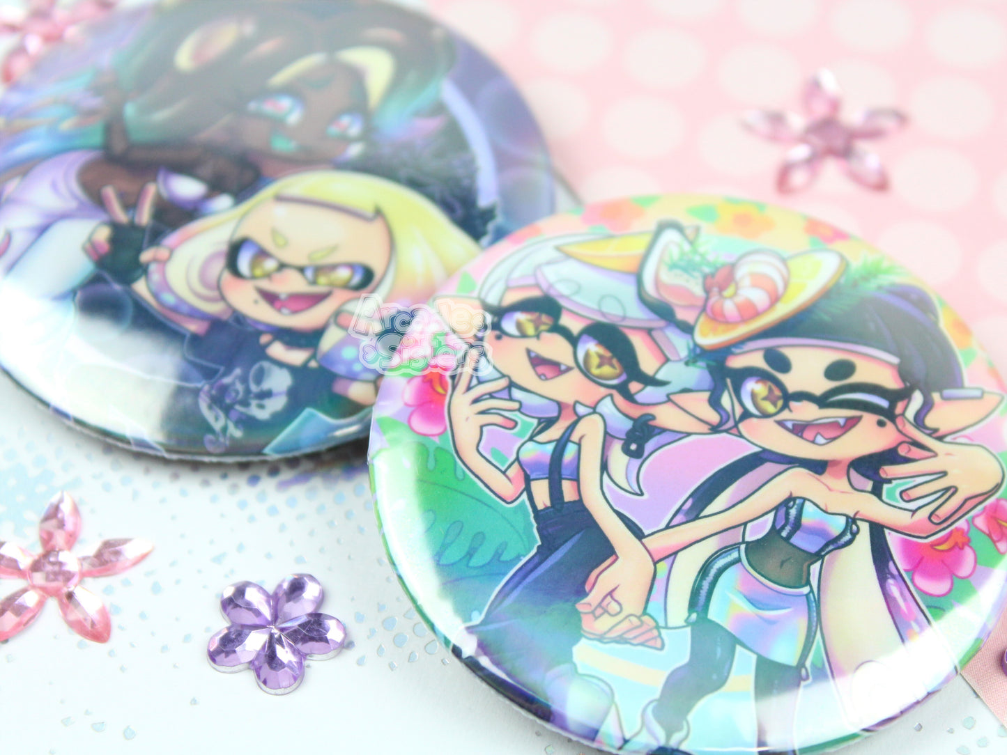 Splatoon Special Fest Holo Stickers & Badges