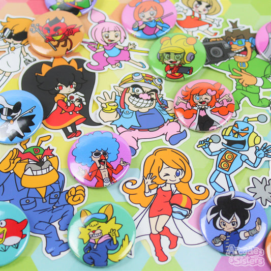 WarioWare Stickers & Badges