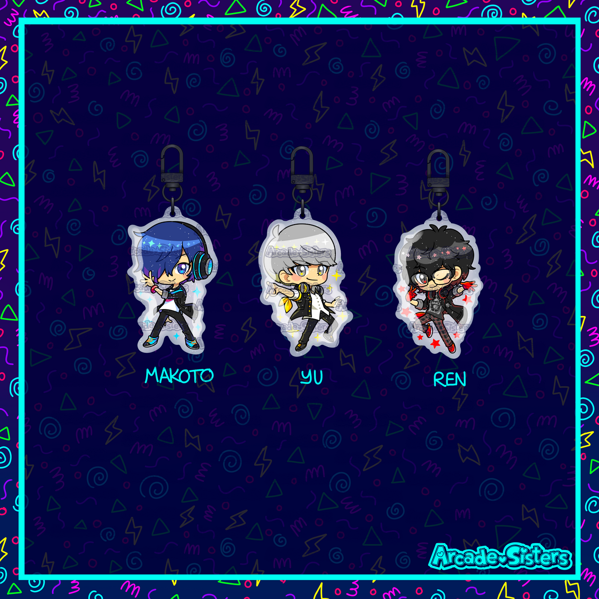 Persona Dancing Keychain – Arcade Sisters